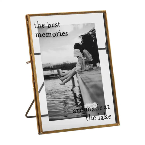 THE BEST MEMORIES LAKE GLASS FRAME