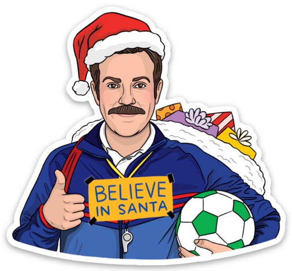 Believe Christmas Die Cut Sticker