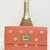 "Press for Champagne" Beaded Crossbody Bag