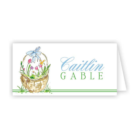 Handpainted Easter Basket Place Card