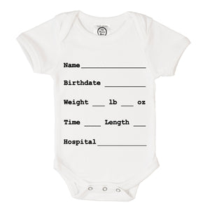 Hospital Stats Onesie