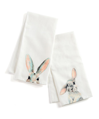 Bunny Design Tea Towel