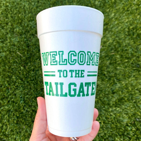 Welcome to the Tailgate Foam Cups