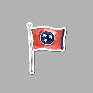 Tennessee Tri Star Flag Sticker