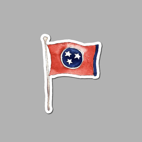 Tennessee Tri Star Flag Sticker