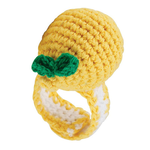 Lemon Crochet Wristlet