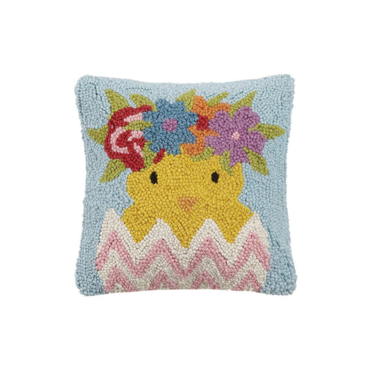 Flower Crown Chick Pillow