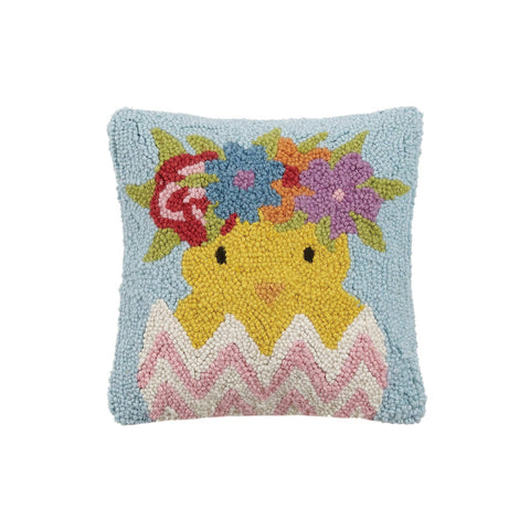 Flower Crown Chick Pillow