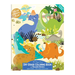 Dry Erase Coloring Book- Dinosaur World