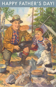 Happy Father's Day, Flap Jacks - Vintage Card