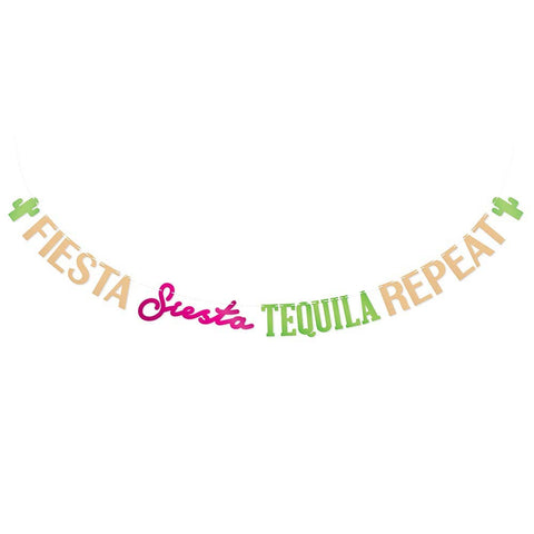 Bachelorette Party Banner-Fiesta Siesta Tequila Repeat