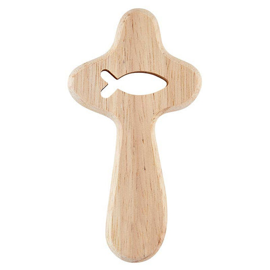 Fish Cutout Handheld Cross
