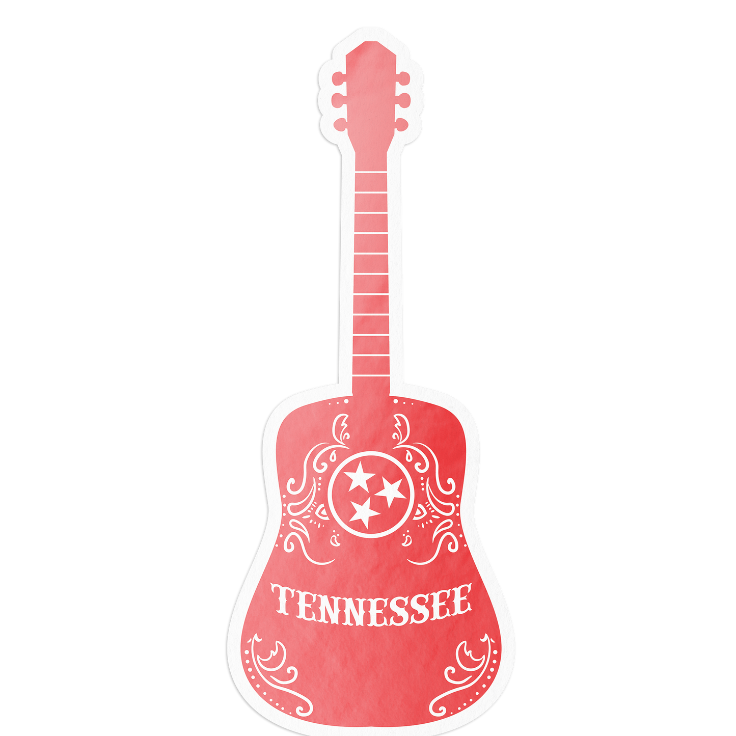 Tennessee Guitar Sticker