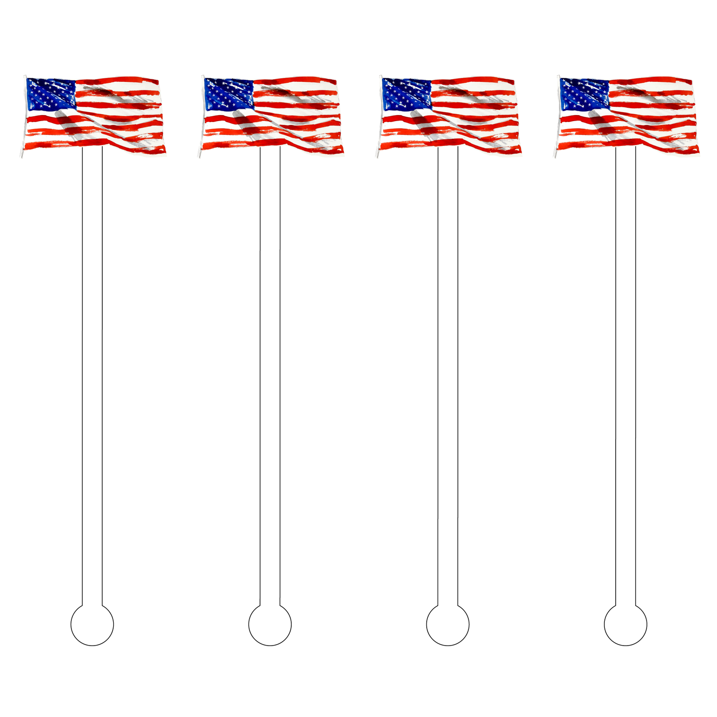 Old Glory Stir Sticks