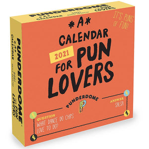 2021 Pun Lovers 5.5"x 5.5" Daily Desktop Calendar