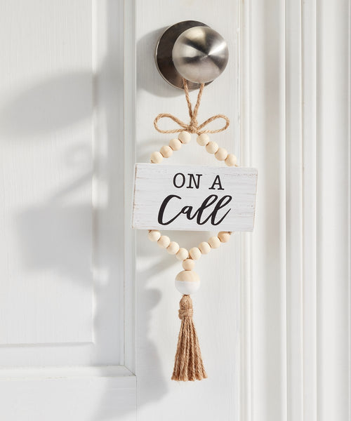 Beaded Door Knob Hanger with Rope