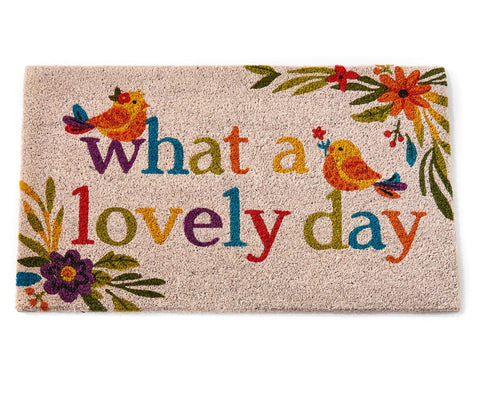 What A Lovely Day  Door Mat