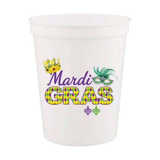 Mardi Gras Cups Set of 6
