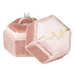 Velvet Ring Box - Mrs