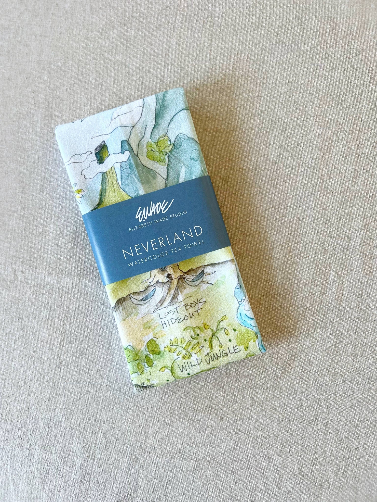 Peter Pan's Neverland Tea Towel