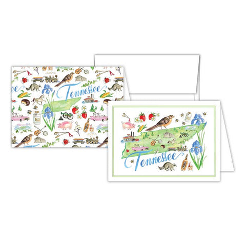 Tennessee Handpainted Icons Stationery Notes