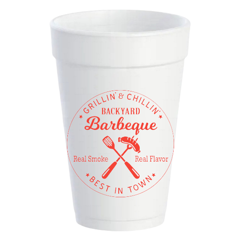 Backyard Barbeque - 16oz Styrofoam Cups