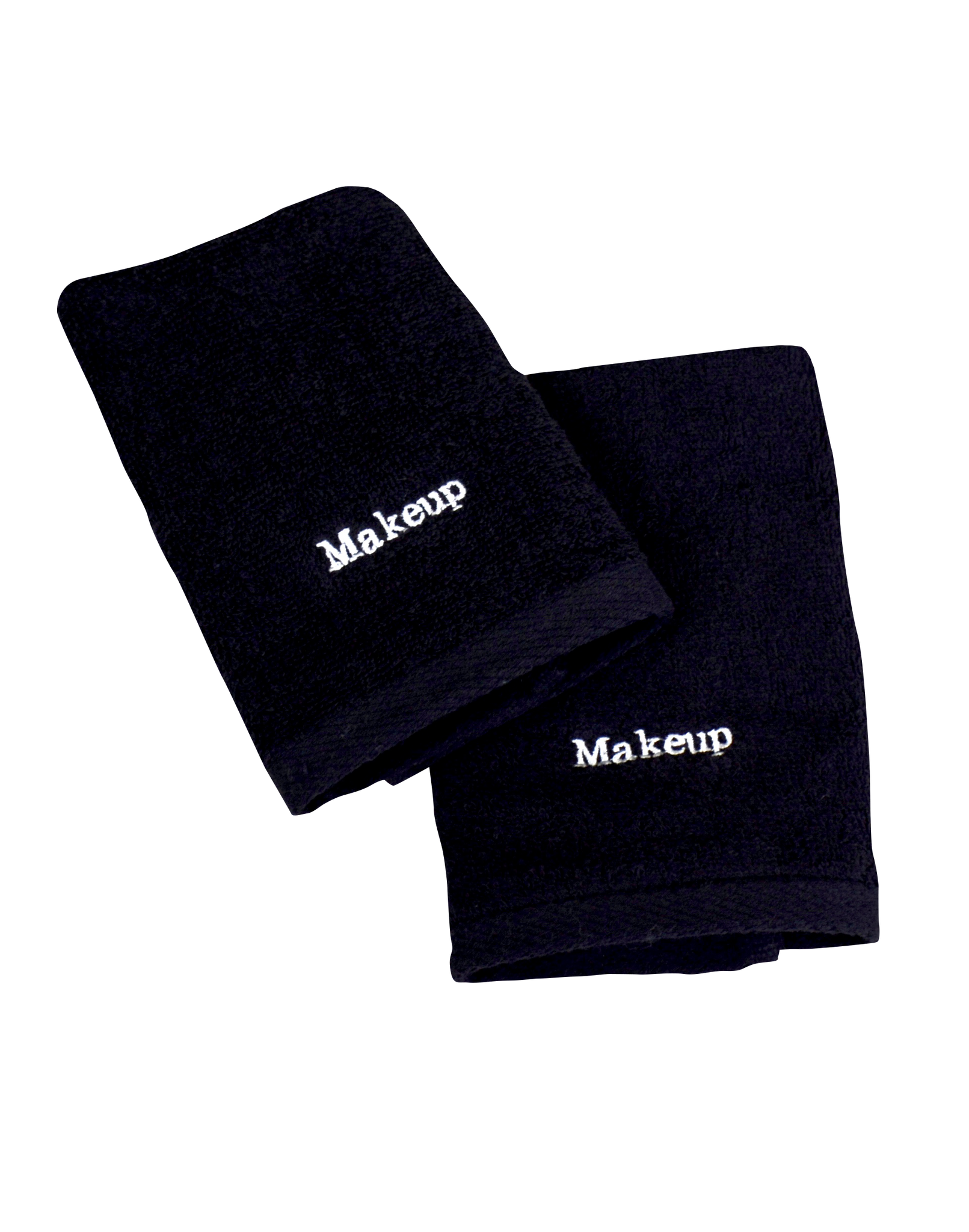 Black Make Up Washcloths, Set of 2