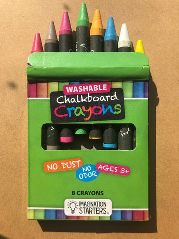 Washable Chalkboard Crayons- Set of 8