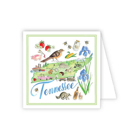 Tennessee Handpainted Icons Enclosure Card