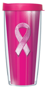 Breast Cancer Ribbon Tumbler