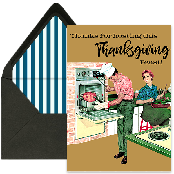 Thanksgiving Hosts Greeting Card