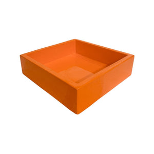 Orange Bamboo Cocktail Napkin Holder: One Size