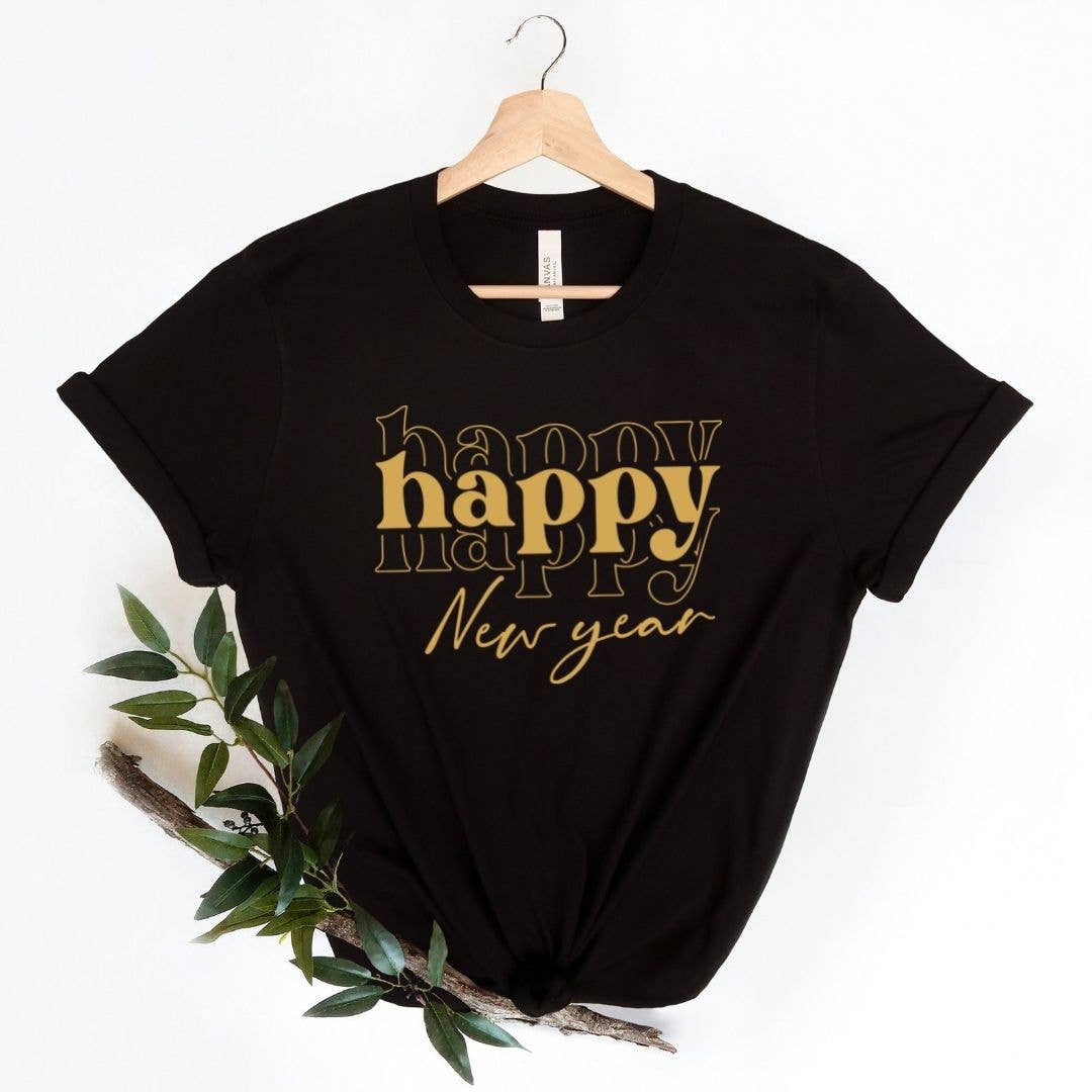 Happy New Year Shirt - Gold