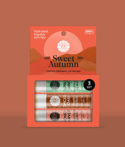 Sweet  Autumn Lip Balm Set Of 3