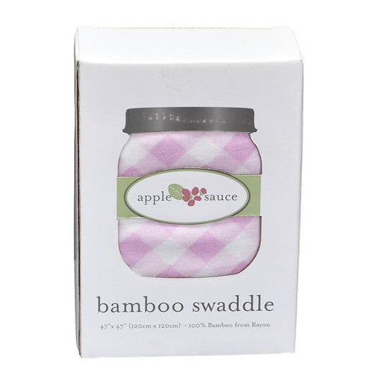 Pink Gingham- Swaddle Blanket