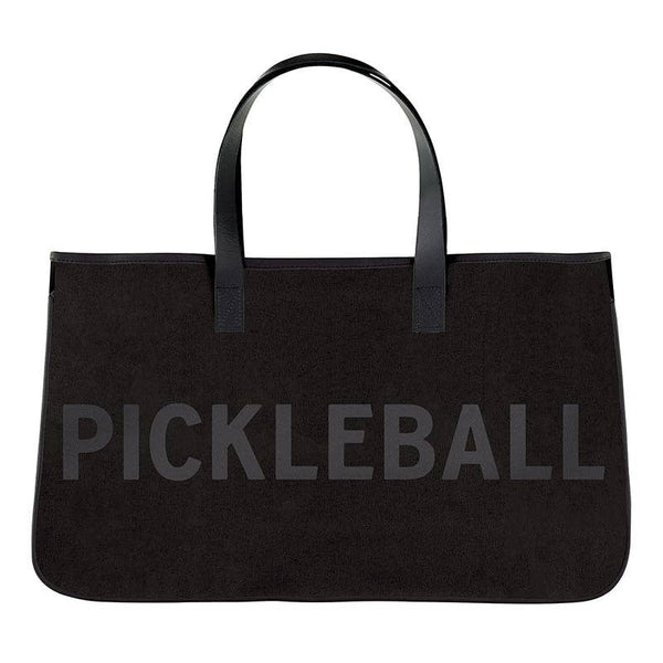 Black Canvas Tote - Pickleball