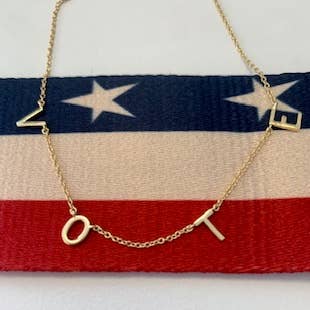 Gold VOTE Necklace