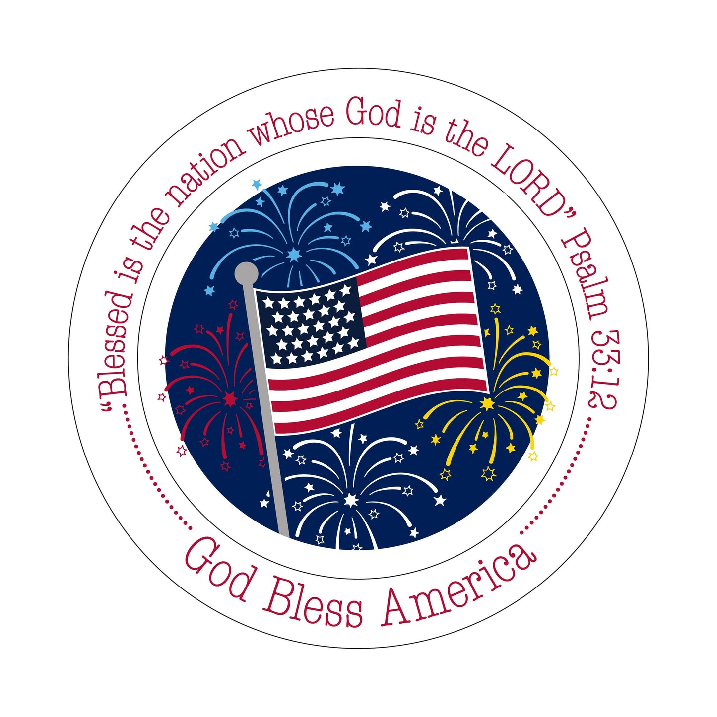 God Bless America Plate