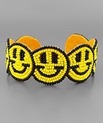 Smiley Face Beaded Bracelet