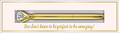 Boxed Gem Pen - Gold