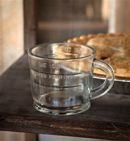 Vintage Style Glass Measuring Cup