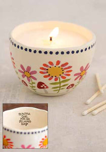Beautiful Girl Secret Message Candle