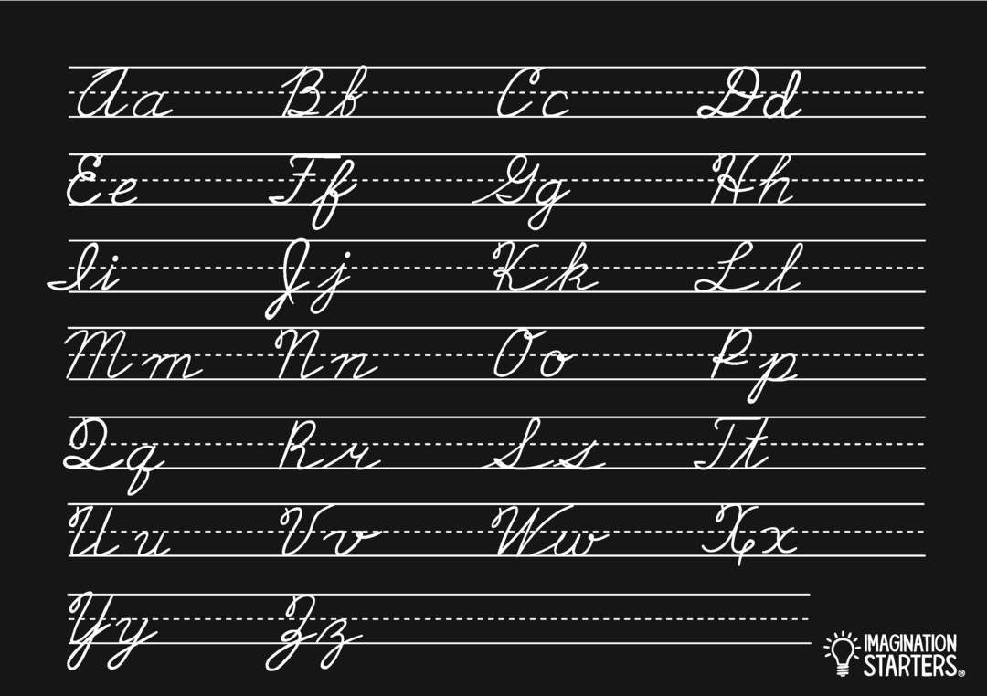 Chalkboard Cursive Placemat