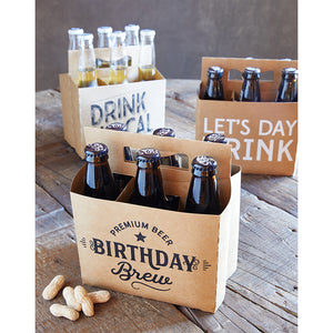 Birthday Brew Kraft Beer Carrier