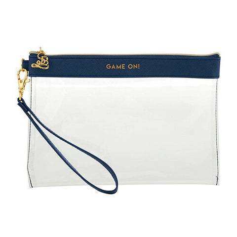 Game On Navy Wristlet