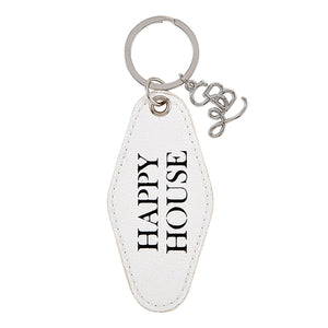 Happy House Keychain