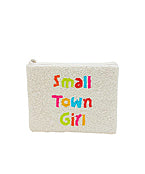 SMALL TOWN GIRL Beaded Coin Pouch