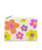 Flower Beaded Pouch