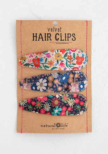 Velvet Hair Clips