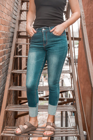 Two Toned Skinny Jeans